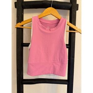 Move Theology Activewear Tank Top Athletic Workout‎ Pink Small